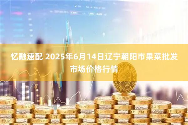 忆融速配 2025年6月14日辽宁朝阳市果菜批发市场价格行情